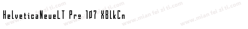 HelveticaNeueLT Pro 107 XBlkCn字体转换